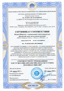 сертификат соответствия системы сертификации "бизнесстандарт систем"